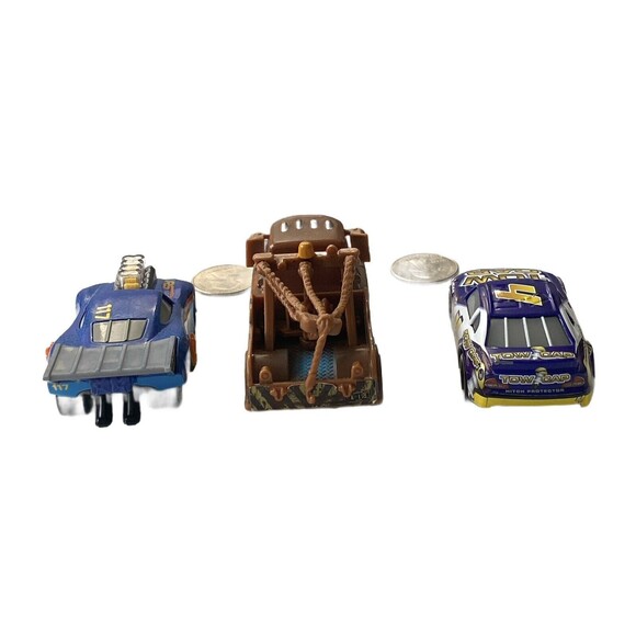 Disney Pixar Cars Drag Racing Lil Torquey, Tow Truck Mater,Jack DePost Tow Cap - Picture 3 of 8